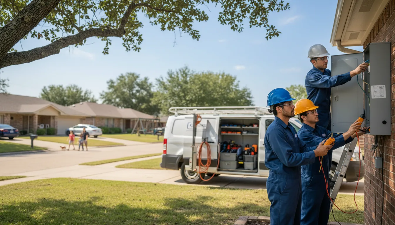 Certified electrician providing emergency electrical services in Houston, PA